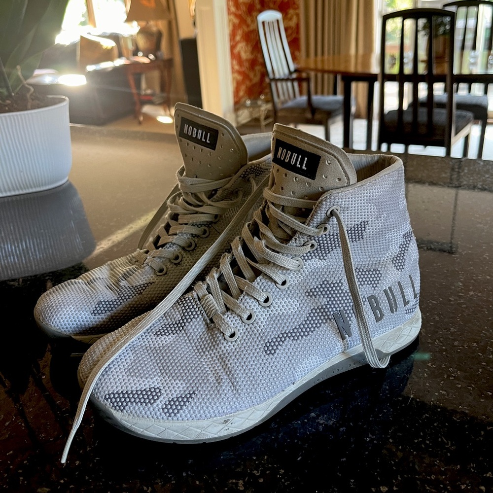 NoBull Grey Camo High Top Trainers
